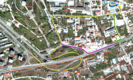 Карта на маршрутите с автомобил до офиса на ЕвроУеб