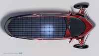 Inde&reg; Solar Powered Amphibian Electric Car with Human Assistance