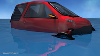 Inde&reg; Solar Powered Amphibian Electric Car with Human Assistance
