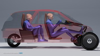Inde&reg; Solar Powered Amphibian Electric Car with Human Assistance