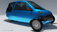 Inde&reg; Solar Powered Amphibian Electric Car with Human Assistance
