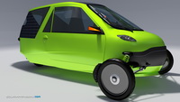 Inde&reg; Solar Powered Amphibian Electric Car with Human Assistance