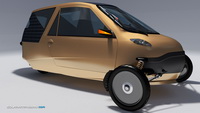 Inde&reg; Solar Powered Amphibian Electric Car with Human Assistance