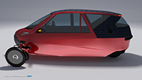 Inde&reg; Solar Powered Amphibian Electric Car with Human Assistance