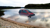 Inde&reg; Solar Powered Amphibian Electric Car with Human Assistance